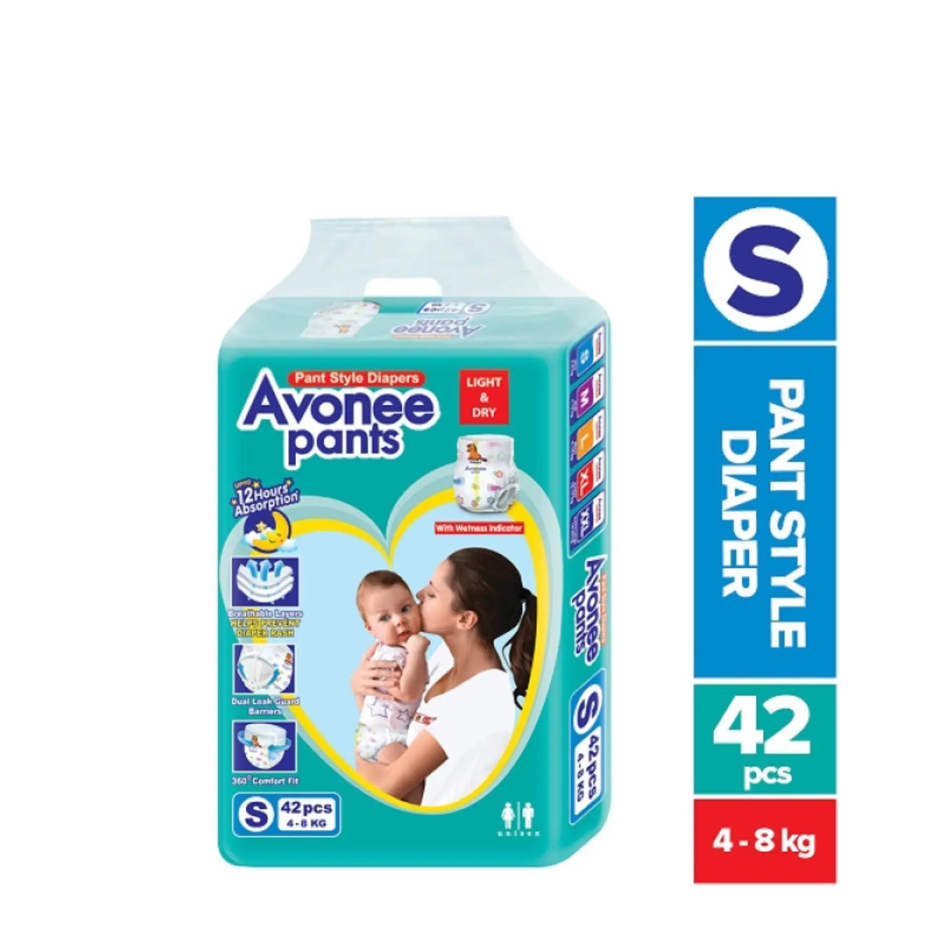 Avonee Small Pant Diaper 4-8Kg 42 Pcs