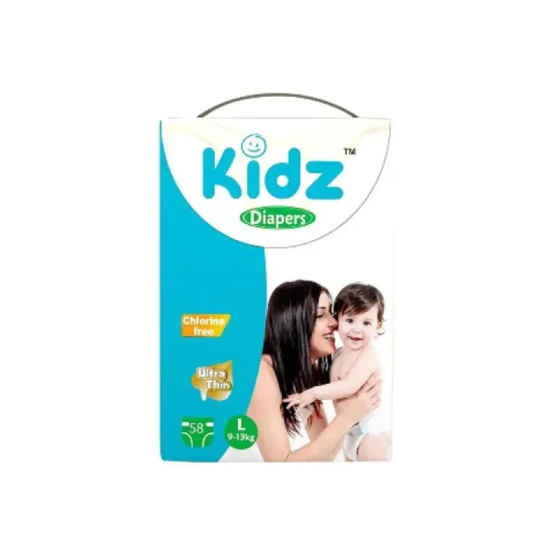 Kidz Baby Diaper Belt L (9-13 kg) 58 pcs