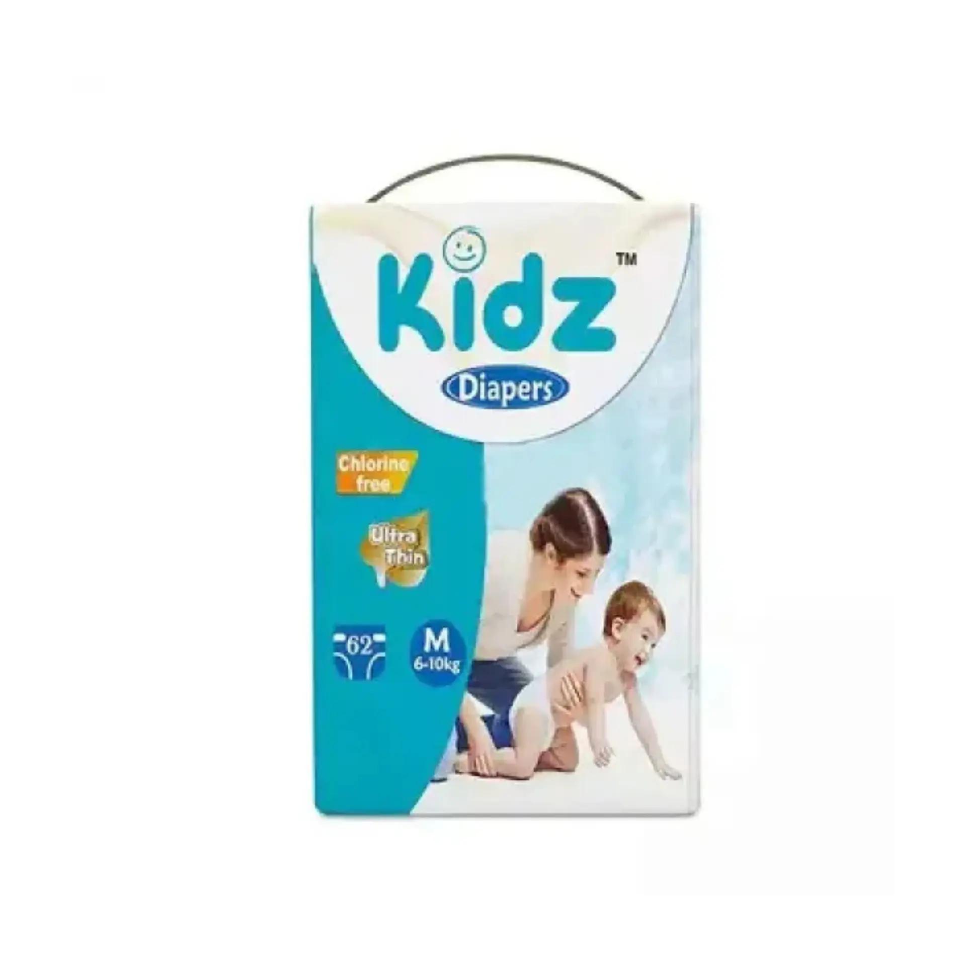 Kidz Baby Diaper Belt M (5-10 kg) 62 pcs