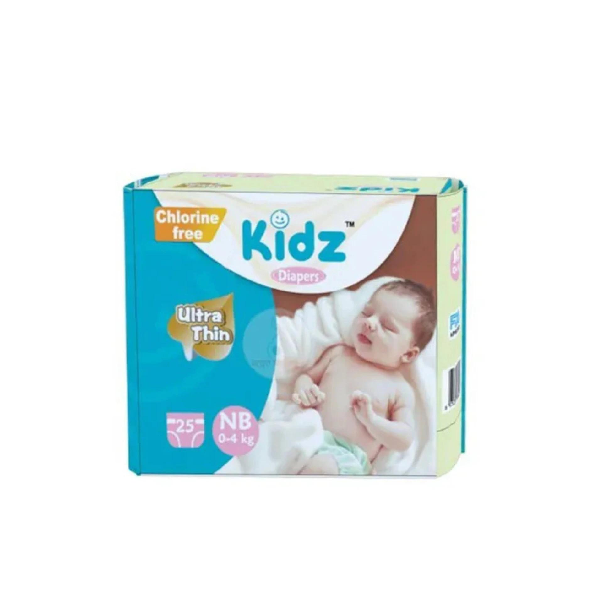 Kidz Belt Diaper Newborn (0-4kg) 25 Pcs