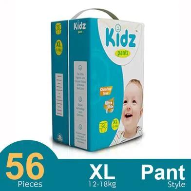 Kidz Baby Diaper Pant XL (12-18 kg) 56 pcs