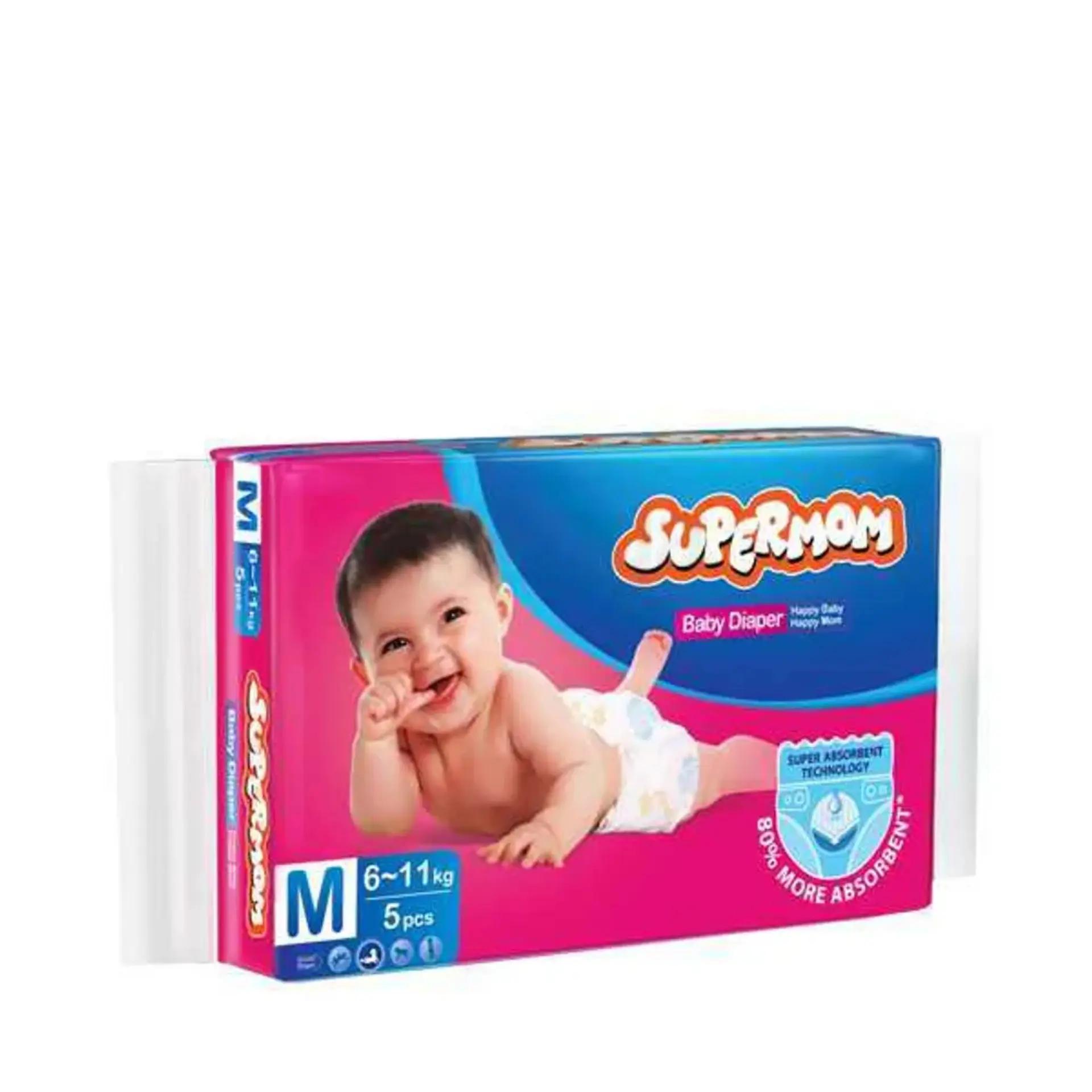 Supermom Baby Diaper Belt M 5's Pack
