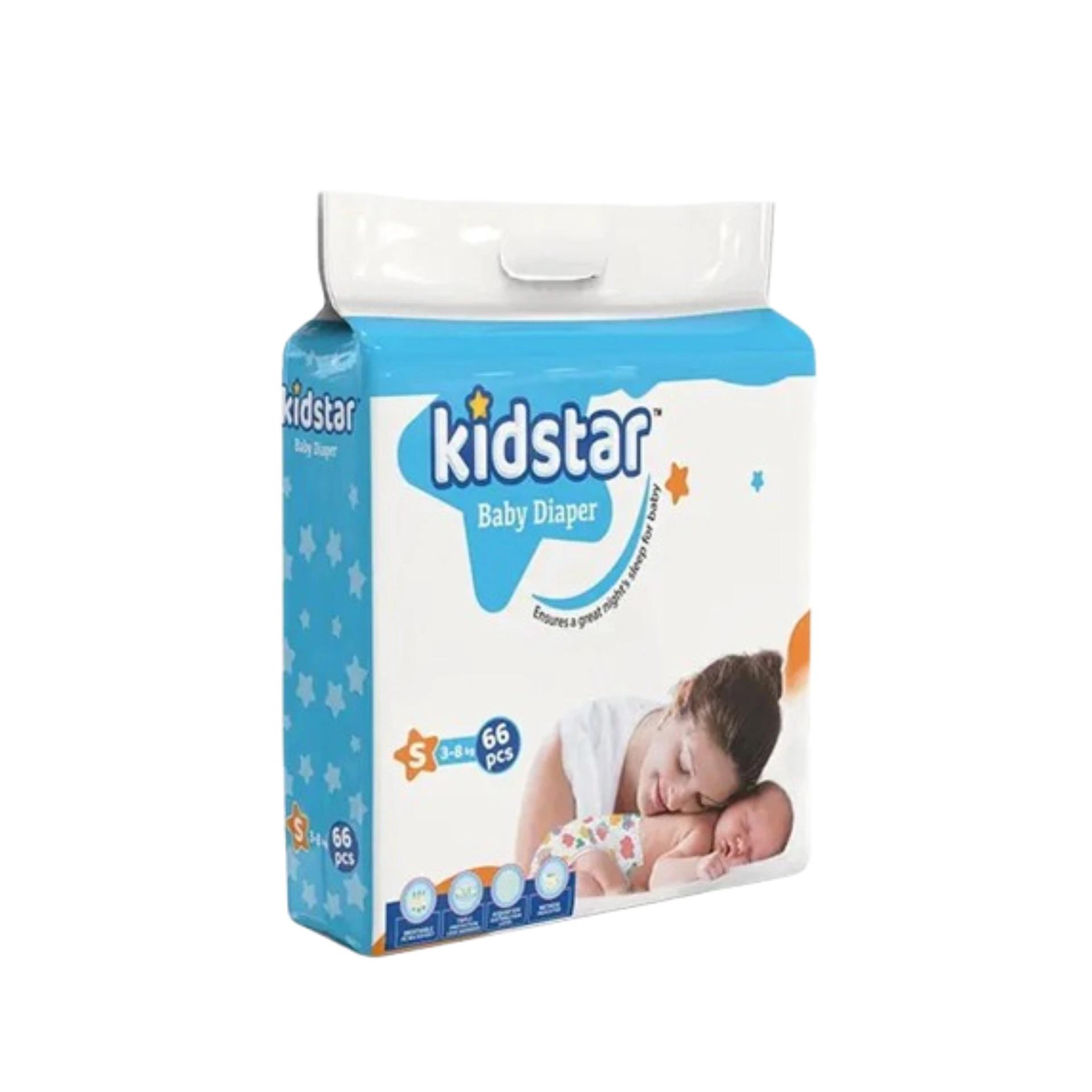 Kidstar Belt Diaper Small 66pcs 3-8 Kg